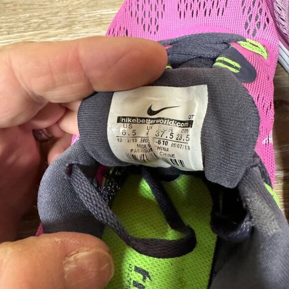 COPY - Nike Lunarglide 5 Athletic Running Shoe Pink/White Women's Size 6.5 - Picture 5 of 6